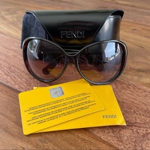 FENDI B Buckle Sunglasses (FS 382) w/Authenticity Card